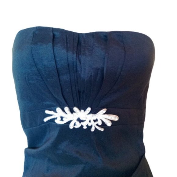 LE CHATEAU Black Strapless Evening Cocktail Dress XXS NEW NWT - Picture 3 of 5